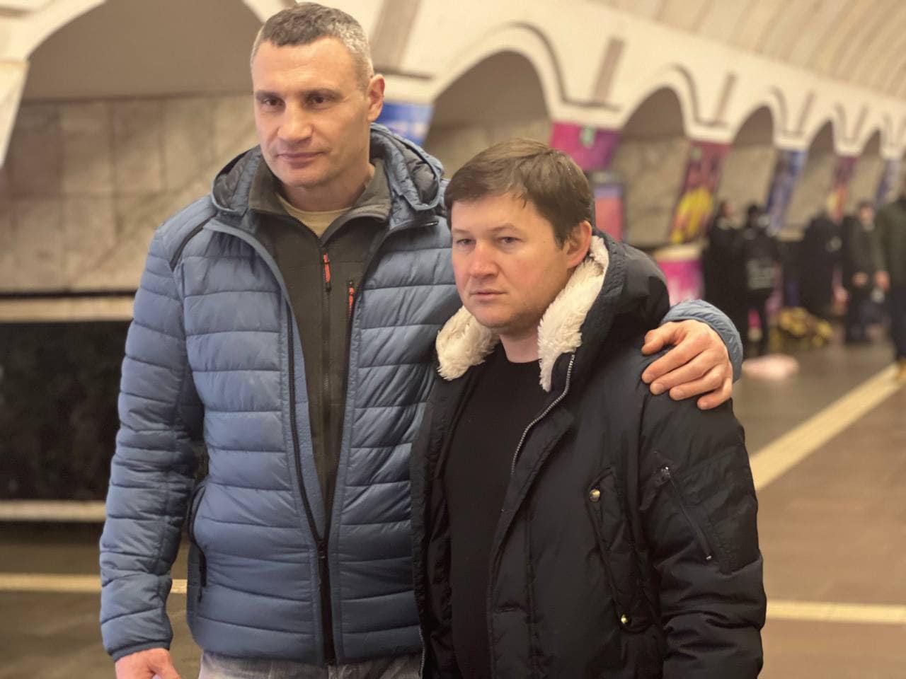 Кличко і Брагінський у метро
